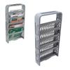 5 Tier Bookshelf Plastic Book Storage Rack   Shelf   Bookcases Floor Standing