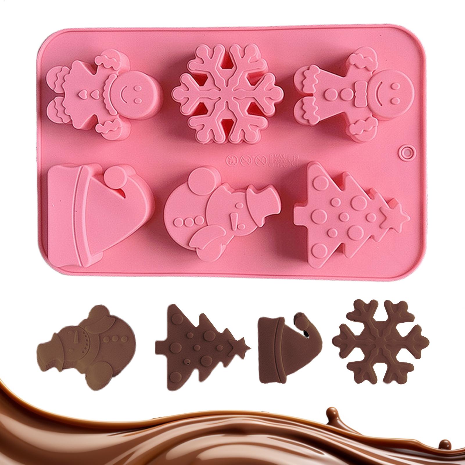 

Рождественская силиконовая форма для конфет 6 ячеек 3D форма для шоколада форма в виде рождественской елки снеговика пряничного человечка для десерта China Mainland