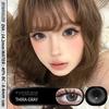Eyeshare 1 Pair Colored Contact Lenses Brown Eye Contacts Gray Pupils Doll Eye Lenses Makeup Cosmetics Year Use
