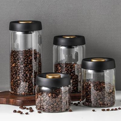 Luftdichter Behälter, transparent, für Heimbedarf, zylindrisch, luftdicht, Aufbewahrungsbehälter für Kaffeebohnen, praktisch, frisch haltend, umweltfreundlich