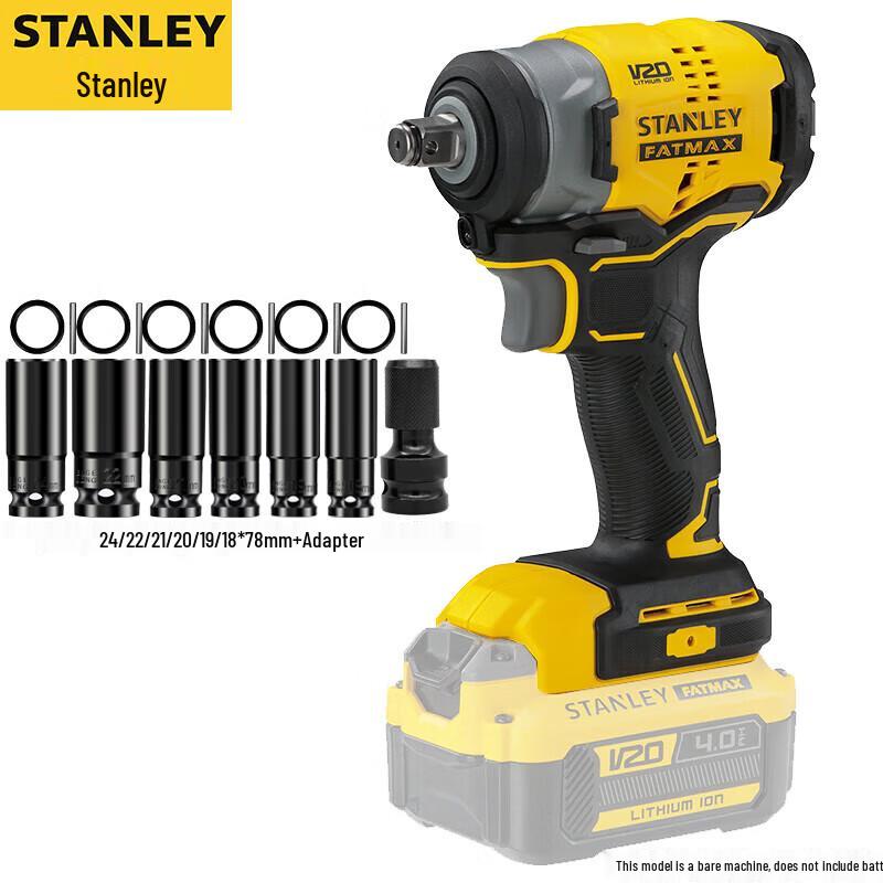 

Безщітковий акумуляторний ударний гайковерт Stanley 20V SBW910-A9 штекер CN (адаптер в комплекті)