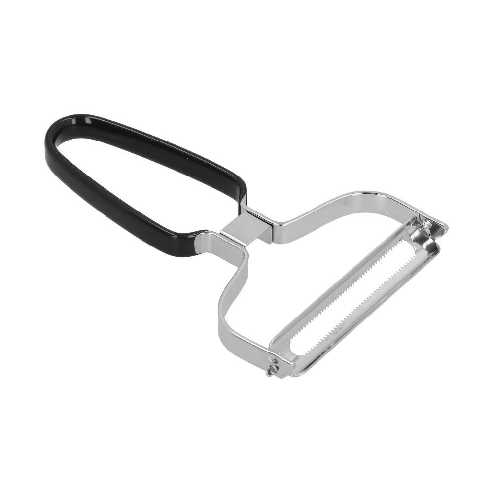 

Multifunctional Vegetable Peeler Stainless Steel Larger Wide Mouth Cabbage Peeler Flexible Ergonomic Peeling Knifes Home Kitchen чорний