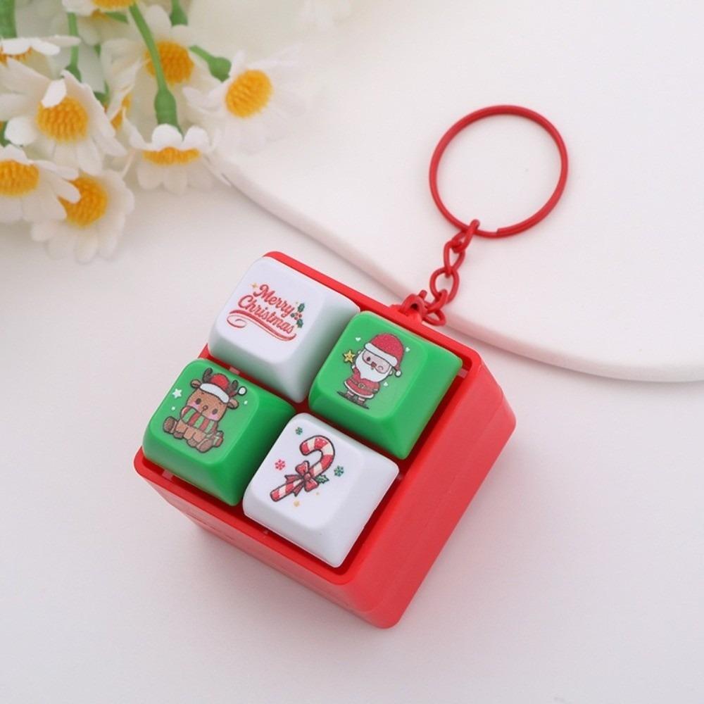 Fidget Decompression Keyboard Games Keychain Anti Stress Finger Couple Keychain Christmas Gifts