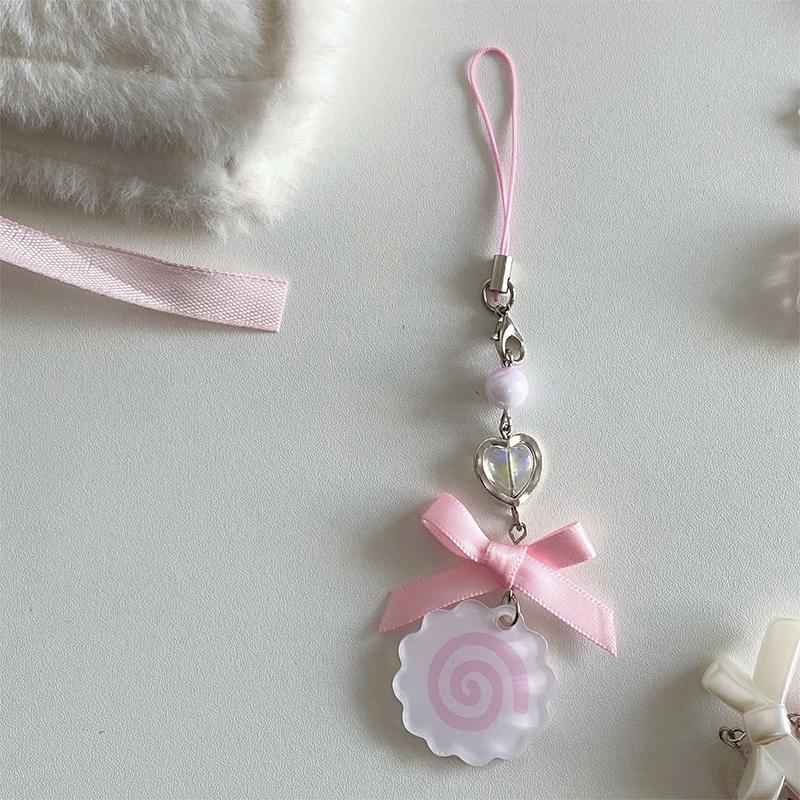 Roztomilý rybí talíř Přívěsek na telefon s přívěškem na kartu Karta Creative Kawaii Keychain for Phone Bag Accessories