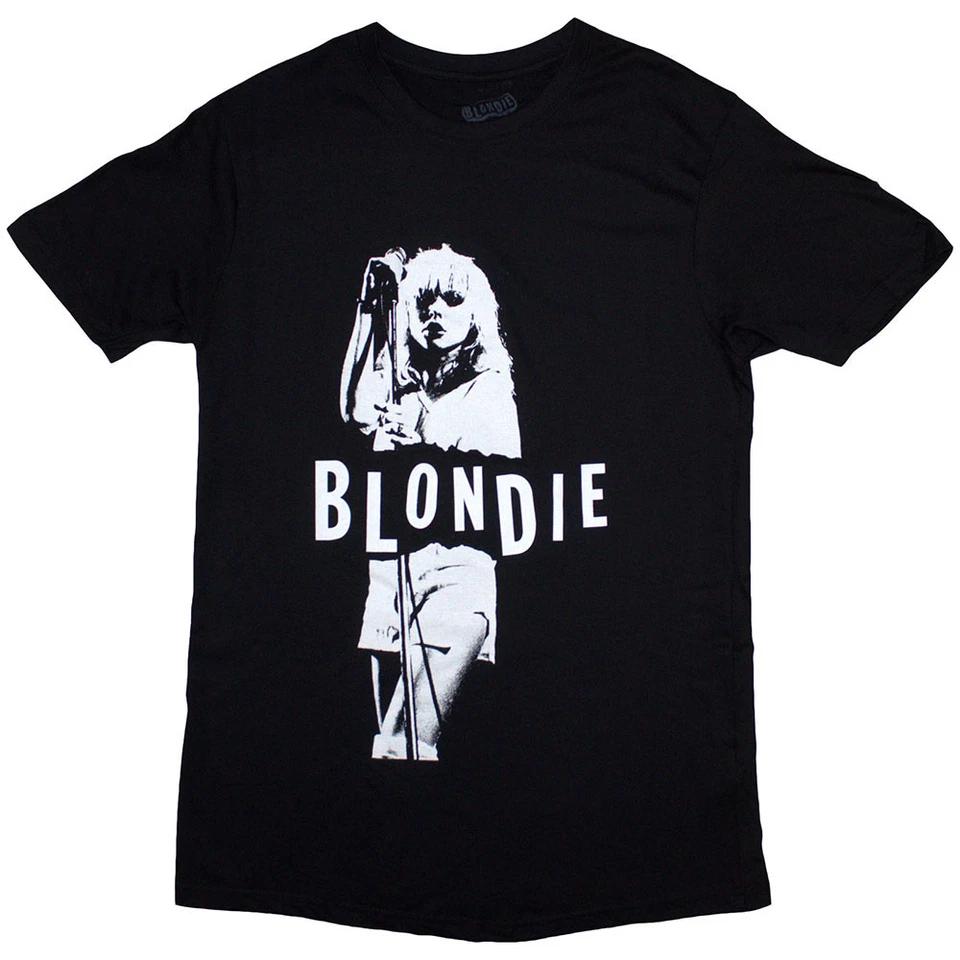 Authentic Blondie Mic Stand Juniors T-Shirt S-XL NEW S