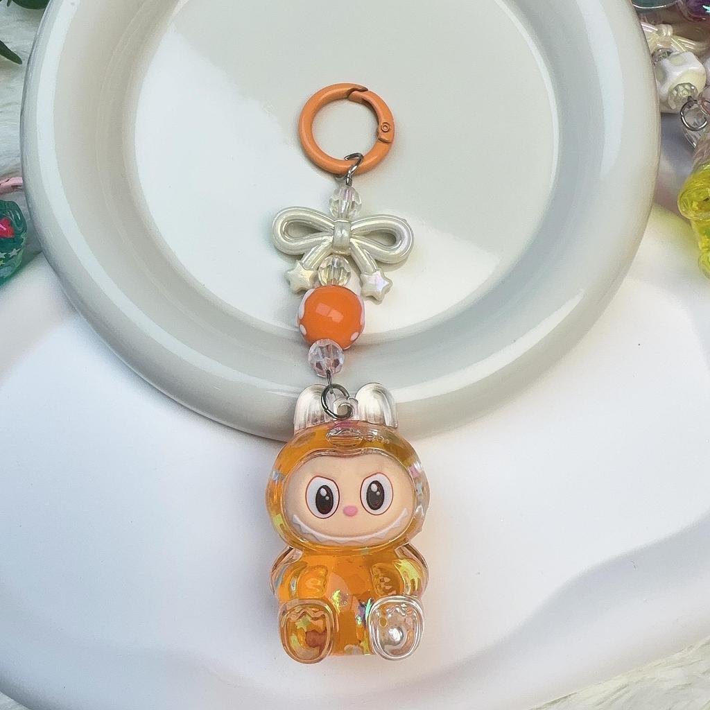 Bunter niedlicher Figuren-Schlüsselanhänger - Leichtes Kunststoff-Hängeaccessoire für Kinder und Sammler