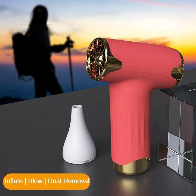 Wireless High Speed Hair Dryer Outdoor Camping Rechargeable Dust Removal Blower Multi Functional Mini Violent Turbo Fan