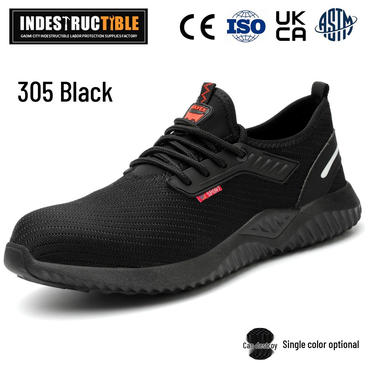 Cross-Border Kevlar Sole Steel Toe Anti-Slip Work Boots