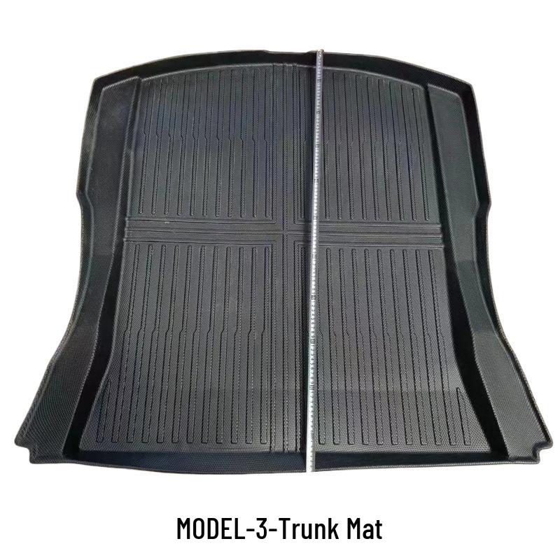 TPE Car Floor Mats for Tesla Model 3 (2021-2023) - Includes Front and Rear Trunk Mats, Thermoformed Design