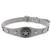 Pentagram Alloy PU Leather Choker, Gothic Harajuku Star Clavicle Necklace