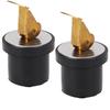 2PCS 19mm Livewell Drain Plug Brass Compression Type 7 8in Marine Drain Plug for Livewell Sink Transom Baitwell