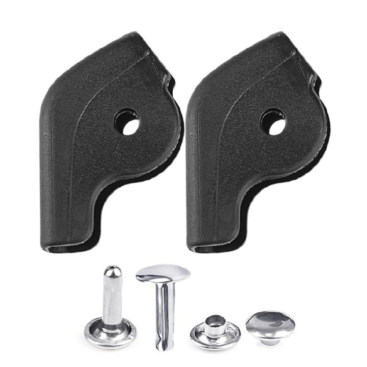 

Силіконові Захисники Краю Взуття Запобігають натиранню Універсальна Посадка Всі Типи Взуття Кросівки Чоботи Ремонтна Пластина з Металевою Застібкою чорний