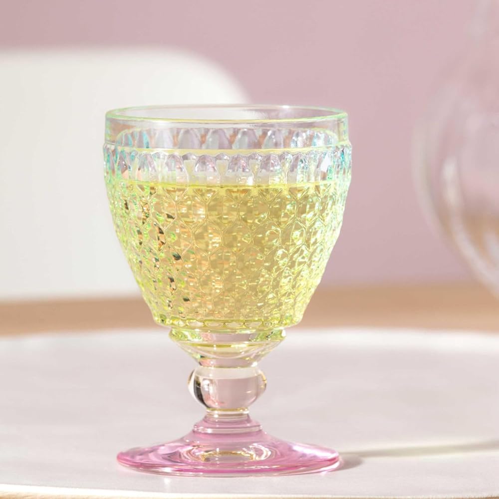 [Imported] Villeroy Boch Boston Wine Glass, Pearl, Approx. Diameter 8cm x Height 12cm, Capacity