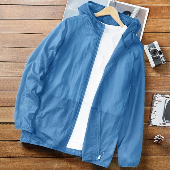 3XL Leichte Kapuzenjacke für Sommer-Outdoor-Sport und Angeln