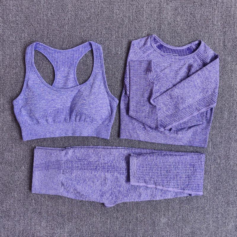 Seamless Women's Yoga Set: 2/3/5PCS Workout Sportswear