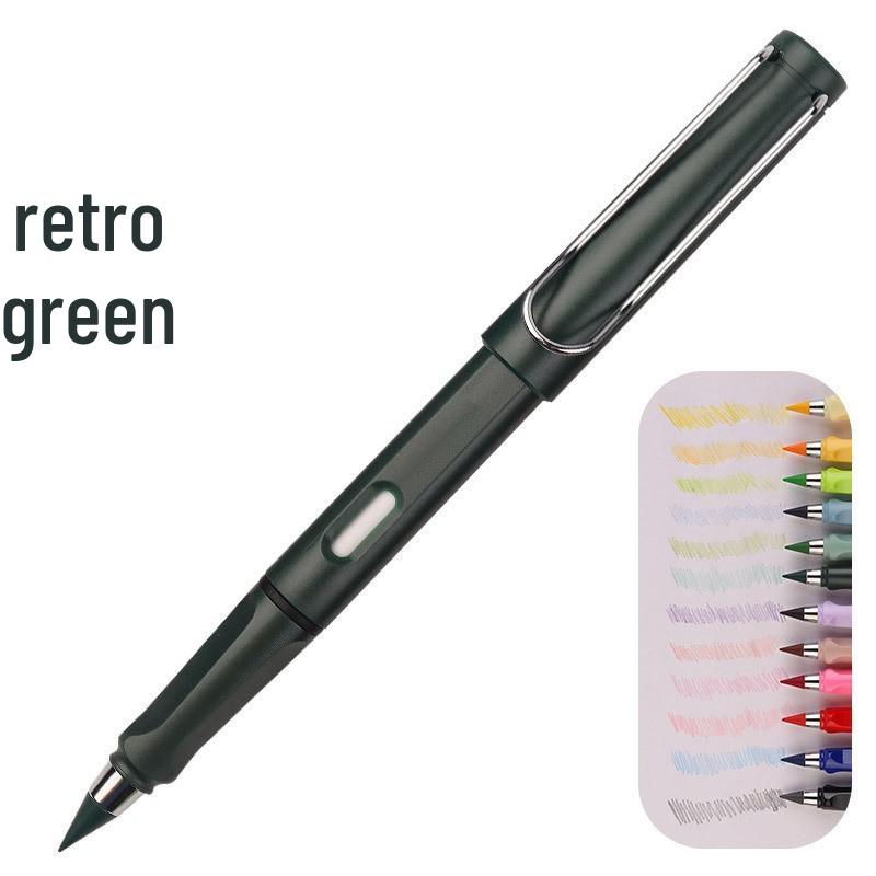 Eternal Black Technology Pencil: No Sharpening, HB Lead, Endless Writing Design