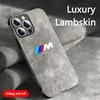 For BMW Performance Suede Car All Inclusive Phone Case For iPhone 16 15 13 14 12 Pro Max 8 XR XS 16 Plus 15Pro MAX Cover Sticker Nlvc53