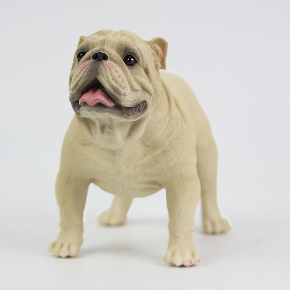 Cabilock Adorable Simulated Dog Figurine High-Grade Plastic Dog Model for Home Decoration and Collectibles Lightweight