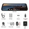 Mirror DVR with WIFI Car Rearview Mirror Recorder 2K Dash Cam Registrar Rear View Camera Vehicle Black Box