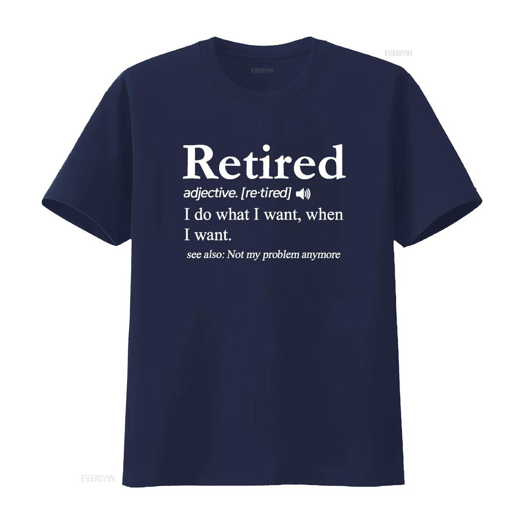 Retired Definition T Shirt Funny Retirement Gag vintage Washed Casual fashion Top For Everyday Wear streetwear Stylish Unisex