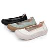 New Genuine Leather Flat Bean Shoes, Anti Slip and Breathable Mother's Shoes, Spring and Summer New Women's Shoes, Single Shoe, One Foot Women's Shoes