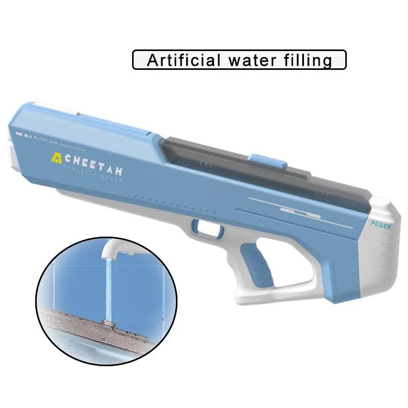 High Pressure Electric Water Gun Fully Automatic Absorb Water Burst Watergun Toys for Kids Summer Outdoor Pool Fight Games Gifts