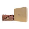 Coach 19 Signature Pattern Printed Leather Shoulder Bag Small Women Shoulder Bag Brown CAM19-B4XHG