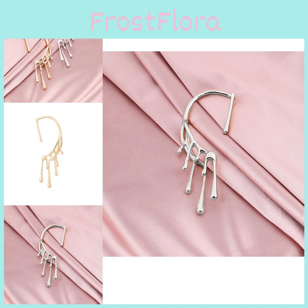 Alloy Chic Geometric Earrings With Irregular Lava Drop Design In Gold Silver And