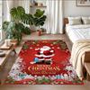 Christmas Printed Square Area Rug Soft Non Slip Floor Carpet For Bedroom Holiday Gift