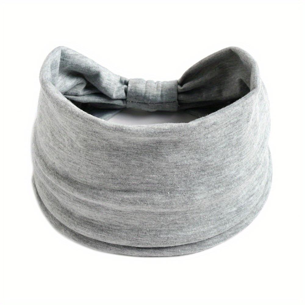 Women Solid Color Headband Yoga Knitting Elastic Hair Bands Turban Makeup Hair Hoop Vintage Headwrap Fashion Hair Accessories