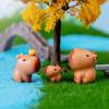 10pcs/Set Capybara Model Simulation Animals Mini Action Figures Figurine Home Decoration Gift Home Ornament