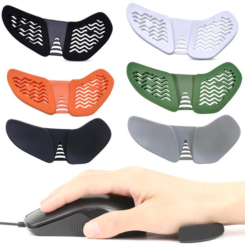 Right Hand Ergonomic Mouse Pad Wrist Pad Silicon Gel Non-Slip Streamline Wrist Rest Support Mat For Office Gaming Pc