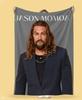 Jason Momoa Velveteen Plush Blanket | Soft Cozy Throw for Fans | Celebrity Gift | Home Decor Bedding | Actor Inspired Blanket