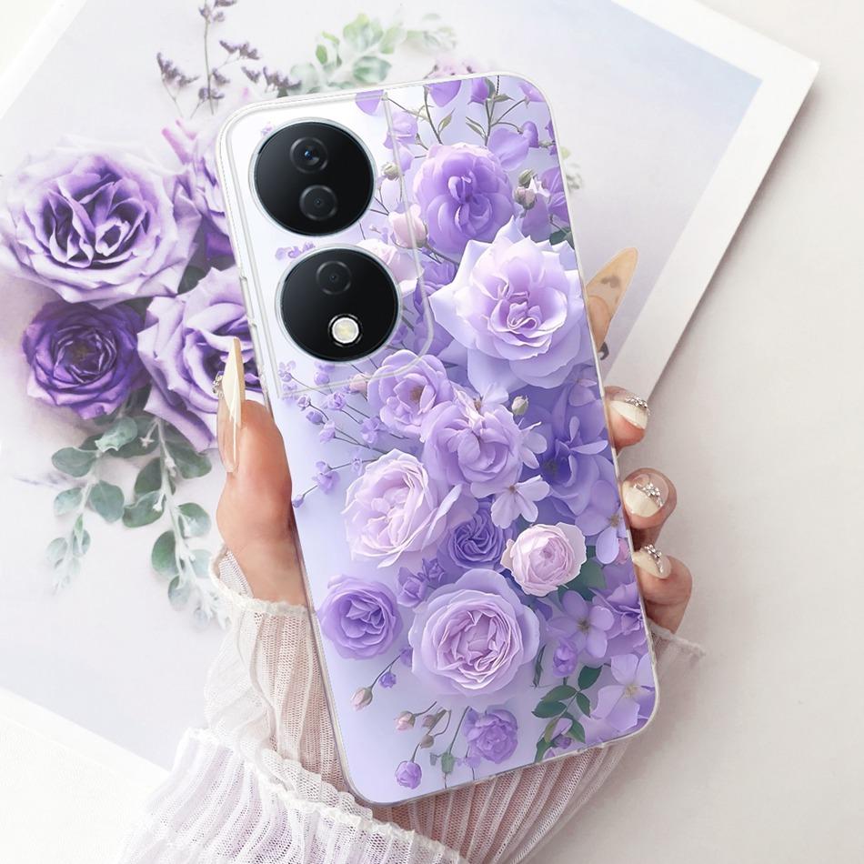 For Honor X7b CLK-LX2 2025 Cute Flower Butterfly Cat Painted Case For HonorX7b X 7B 4G 5G Soft Silicone TPU Phone Cases
