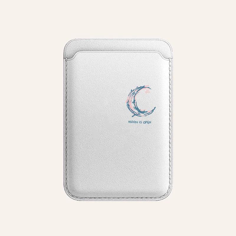 Magnetic Leather Card Holder & Case for Apple Phones
