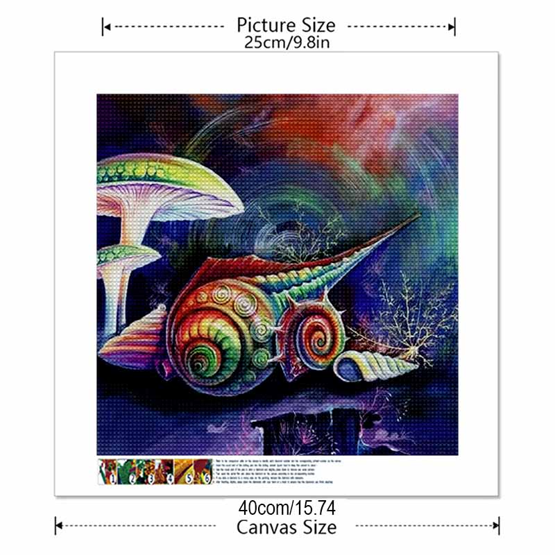 New Arrival 5D DIY Full Circle Diamond Painting "Painted Conch" Embroidery Cross Stitch Home Decor Gift