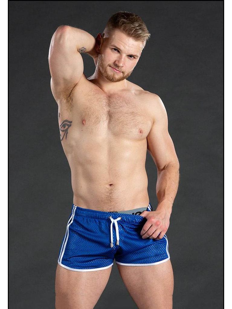 Męskie szybkoschnące oddychające szorty sportowe - casualowe seksowne plażowe fitness outdoorowe spodnie trzypunktowe