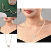 Elegant Heart Shaped Pendant Necklace With Sparkling Diamonds And Pearls For Women