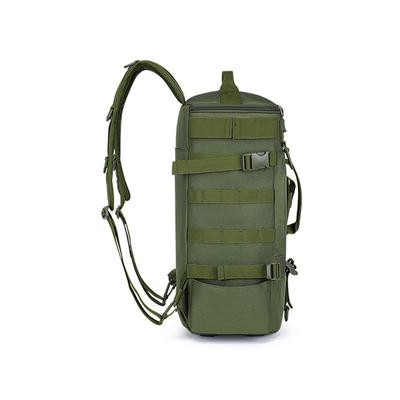 Rainproof Fishing Tackle Backpack Lightweight Fishing Gear Bag with 15L Storage Heavy Duty Oxford Fabric Multi Carry Options for Outdoor Travel