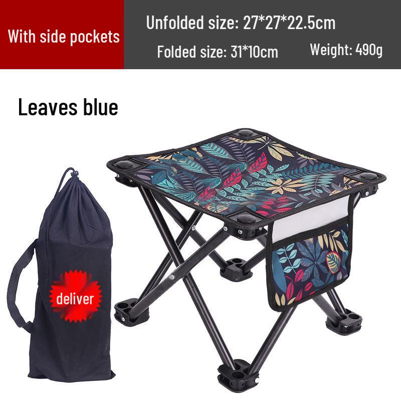 Portable Outdoor Folding Stool for Fishing, Sketching, and Picnics