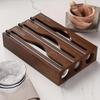 2 /3 Grids Cling Film Cutter Box Wall Mounted Fresh Bag Cutting Holder  Kitchen Organizer