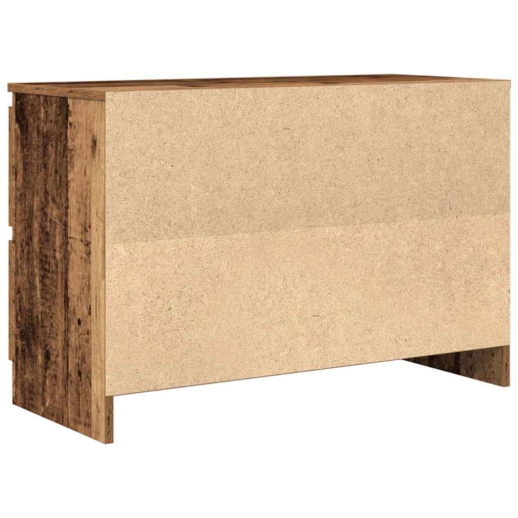 TV Stand Vintage Wood Look 80 x 35 x 54 cm Engineered Wood