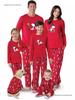European Cross-Border Christmas Parent-Child Pajama Set with Cartoon Print