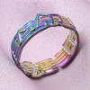 Rainbow Eye Horus Heart Star Ring Music Hip Hop Jewelry Stainless Steel Rings For Women Men Accessories Anillos Acero Inoxidable