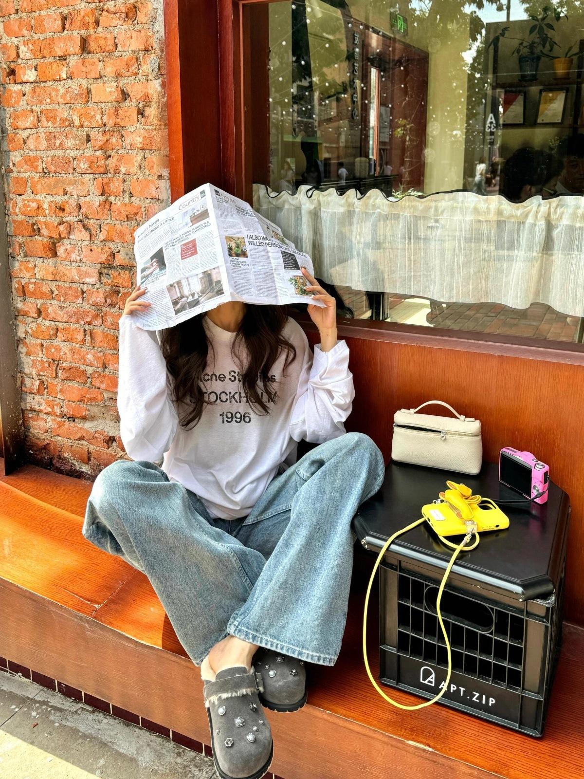 

Осенние и зимние туфли с толстой подошвой, усиливающие пушистые дырочки, выглядят тонкими, Birkenbaotou half-drag 40