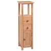 Day and Night - Day and Night Solid Oak Wood Corner Cabinet 26x26x94 Cm