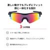 SWANS FACEONE BK Sports Made in Mirror Black with Red Shadow Mirror and Smoke Suitable for and FO-3501 Sunglasses, Japan, Lens, (Multi-coated