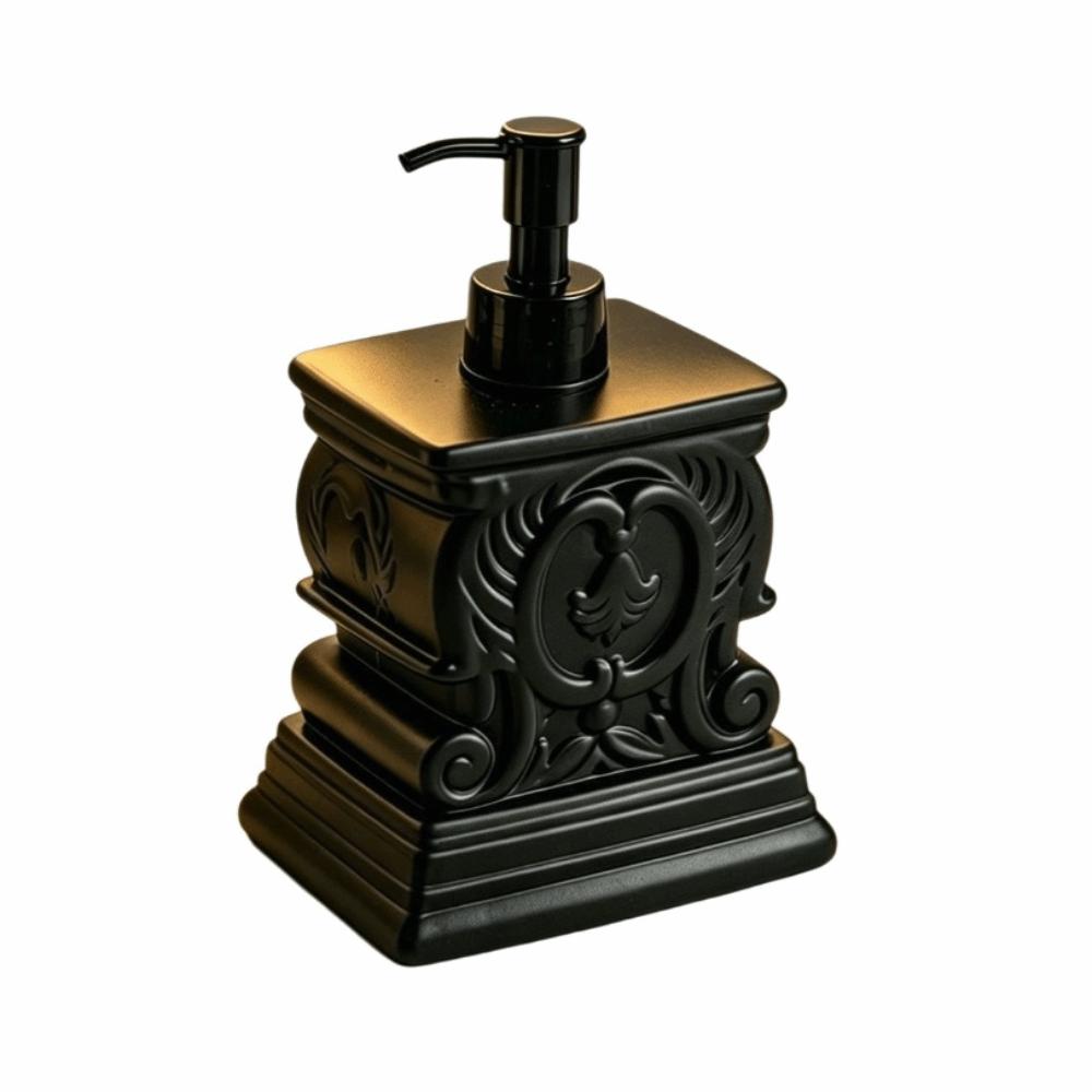 Refillable Roman Column Resin Lotion Pump Bottle Retro Liquid Hand Soap Container Home Decor