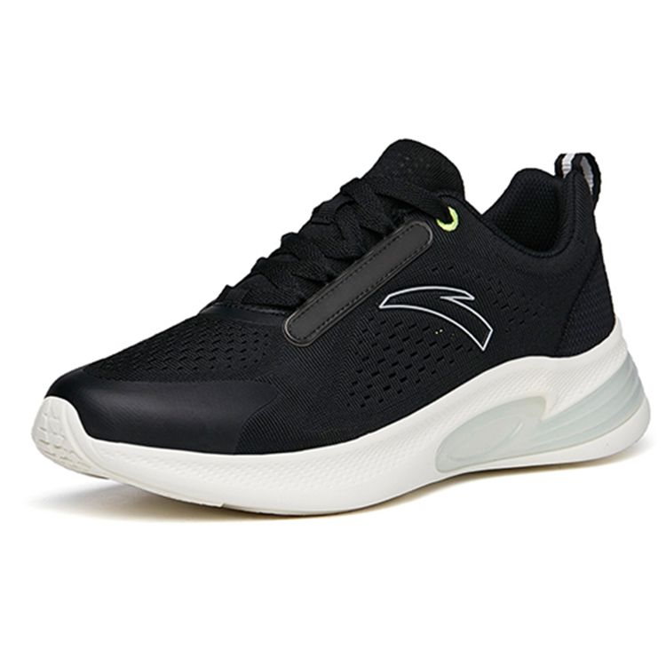 Anta Low Top Running Shoes With Elastic Gel Technology For Shock Absorption And Slip Resistance Men Sneakers Black 112225522-6
