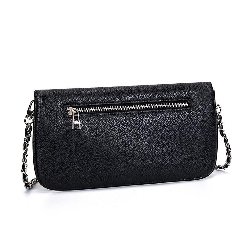 Leather Small Square Bag, Fashionable Versatile Wing Underarm Shoulder Oblique Span Bag